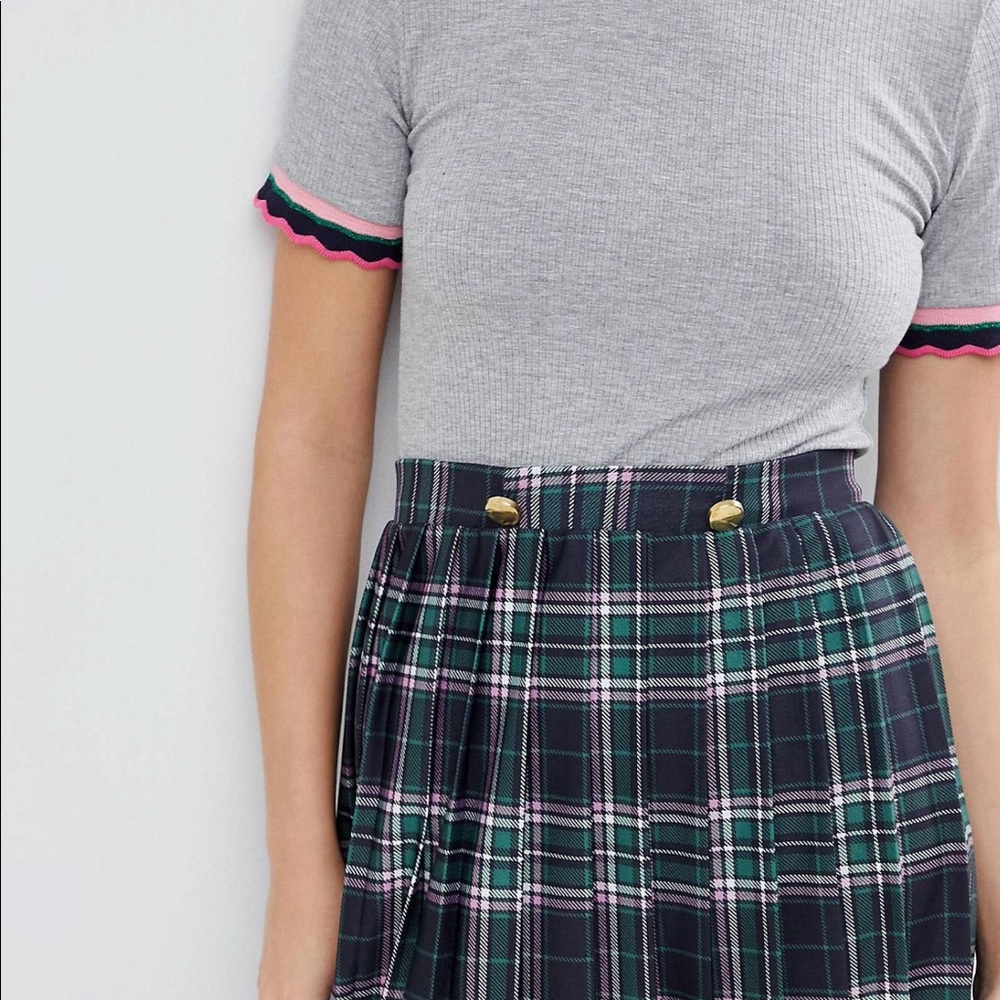 ASOS plaid skirt